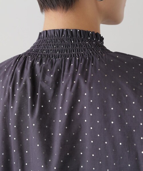 N.（N. Natural Beauty Basic）（エヌエヌナチュラルビューティーベーシック）の「◆箔ドットシャーリングブラウス（シャツ/ブラウス・レディース・ブラック系その他/ホワイト系その他・MEDIUM）」の22枚目の写真