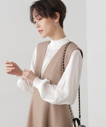 N.（N. Natural Beauty Basic） | ◆箔ドットシャーリングブラウス(シャツ/ブラウス)