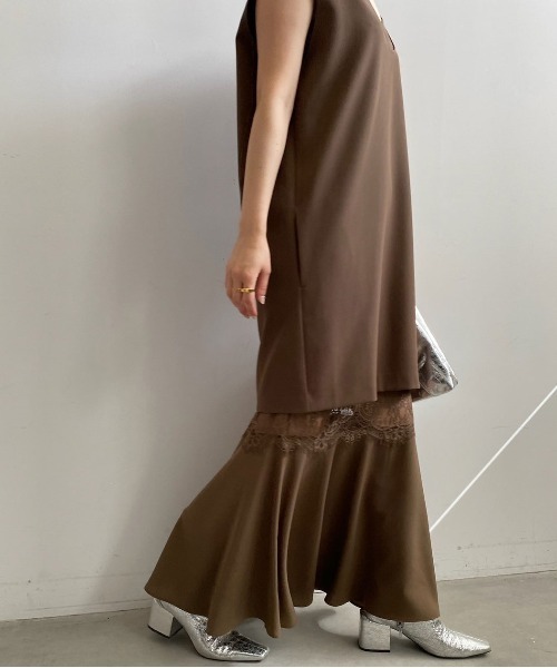 Ameri（アメリ）の「2WAY VEST KNEES LOOK DRESS（ドレス）」 - WEAR