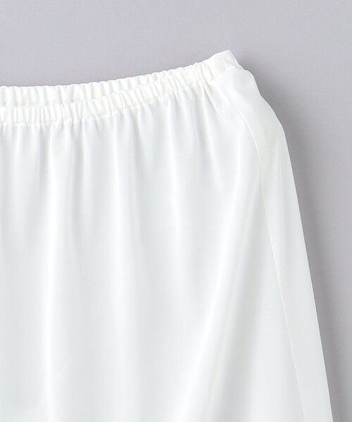 『UNITED ARROWS』ランダムプリーツ マキシスカート　ホワイト UNITED ARROWS LTD. OUTLET｜ランダムプリーツ マキシスカート