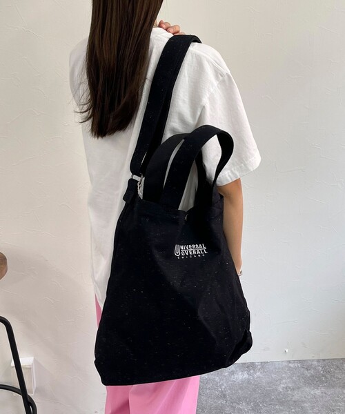 UNIVERSAL OVERALL（ユニバーサルオーバーオール）の「【UNIVERSAL OVERALL/ユニバーサルオーバーオール】NEP 2WAY TOTE SHOULDER（ショルダーバッグ・レディース・オフホワイト/ブラック・FREE）」の10枚目の写真