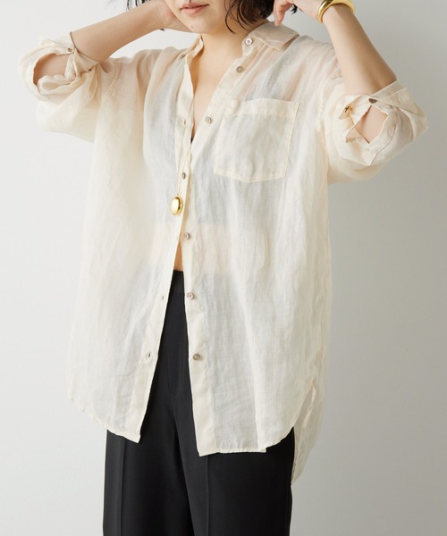 Whim Gazette】 ラミージャケット 36／ライトベージュ Whim Gazette