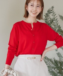 ROPE' PICNIC | クルーネックニットカーディガン/UVカット・吸水速乾・マシンウォッシャブル(カーディガン/ボレロ)