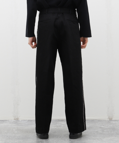 EDIFICE（エディフィス）の「【TATAMASS / タタマス】SELVAGE DENIM BELT PANTS（デニムパンツ・メンズ・ブラック/ホワイト・LARGE/MEDIUM）」の17枚目の写真