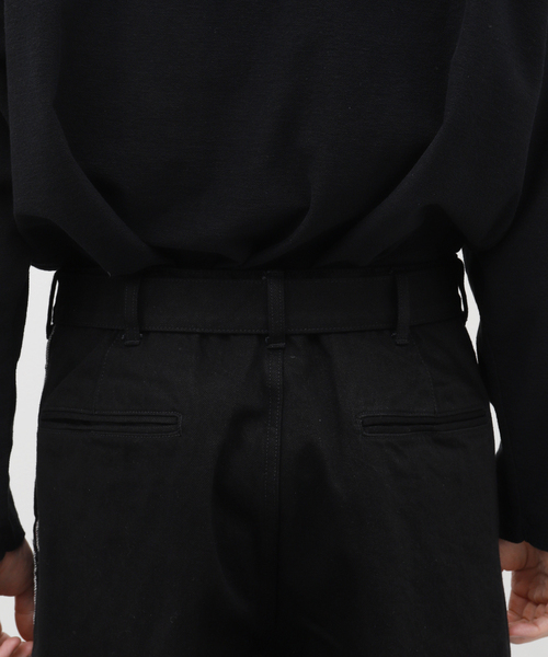 EDIFICE（エディフィス）の「【TATAMASS / タタマス】SELVAGE DENIM BELT PANTS（デニムパンツ・メンズ・ブラック/ホワイト・LARGE/MEDIUM）」の19枚目の写真