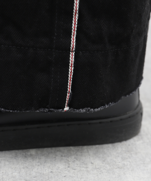 EDIFICE（エディフィス）の「【TATAMASS / タタマス】SELVAGE DENIM BELT PANTS（デニムパンツ・メンズ・ブラック/ホワイト・LARGE/MEDIUM）」の14枚目の写真