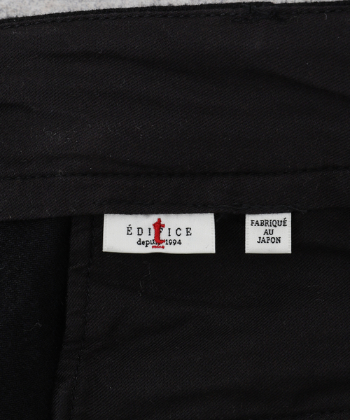 EDIFICE（エディフィス）の「【TATAMASS / タタマス】SELVAGE DENIM BELT PANTS（デニムパンツ・メンズ・ブラック/ホワイト・LARGE/MEDIUM）」の5枚目の写真