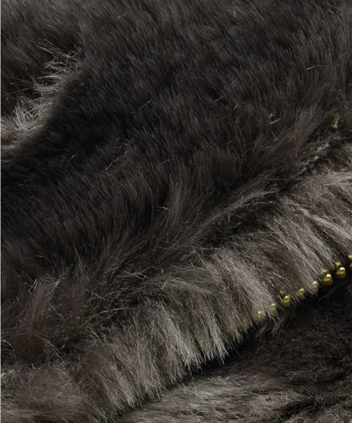 goocy（グーシー）の「ファーロールクラッチBag（クラッチバッグ・レディース・レッド/キャメル/チャコールグレー・FREE）」の5枚目の写真