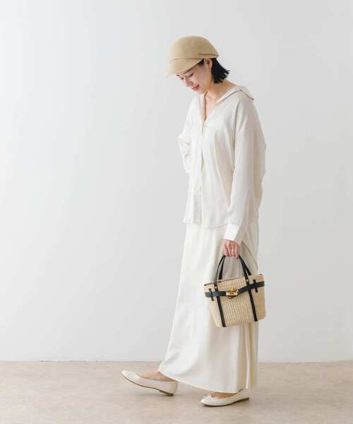 RODE SKO(ロデスコ)の「洗えるたためるキャスケット(キャスケット・レディース・ナチュラル/ベージュ/ブラック・ONE)」の11枚目の写真