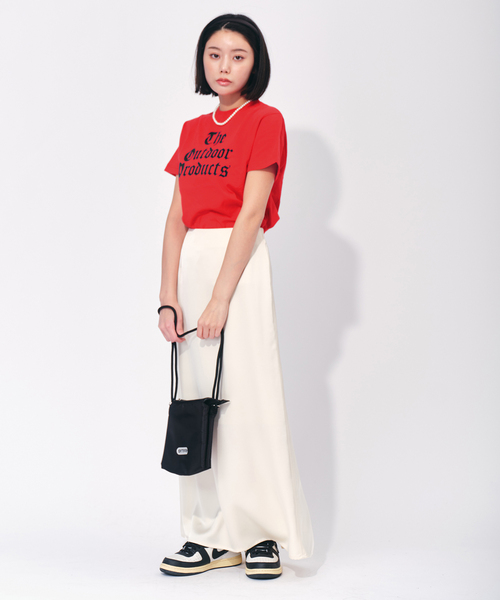 OUTDOOR PRODUCTS Usual Things(アウトドアプロダクツユージュアルシングス)の「フロッキーロゴTEE(Tシャツ/カットソー・レディース・ホワイト/レッド/ネイビー・FREE)」の8枚目の写真
