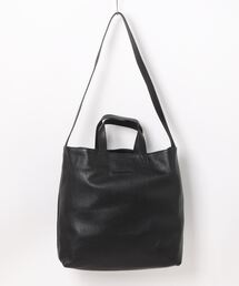 《ADAM PATEK》 shrink leather big tote bag/レザービッグトートバッグ