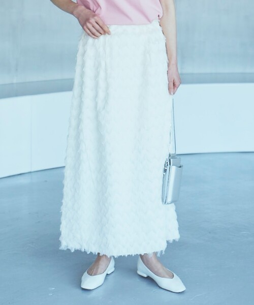 THE SHOP TK （ザ ショップ ティーケー ）の「◆フリンジフレアスカート（スカート・レディース・ブラック/アイボリー・13/12）」の20枚目の写真