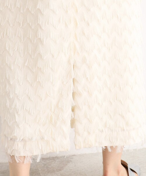 THE SHOP TK （ザ ショップ ティーケー ）の「◆フリンジフレアスカート（スカート・レディース・ブラック/アイボリー・13/12）」の8枚目の写真