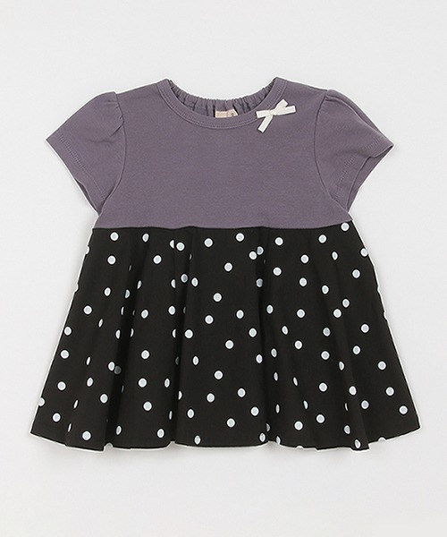 petit main（プティマイン）の「【リンク】ペプラムカットチュニック(キッズ)（チュニック・キッズ・ライトピンク/ライトベージュ/チャコール・80ｃｍ/90cm/100cm/110cm/120cm/130cm）」の8枚目の写真