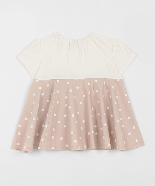 petit main（プティマイン）の「【リンク】ペプラムカットチュニック(キッズ)（チュニック・キッズ・ライトピンク/ライトベージュ/チャコール・80ｃｍ/90cm/100cm/110cm/120cm/130cm）」の9枚目の写真