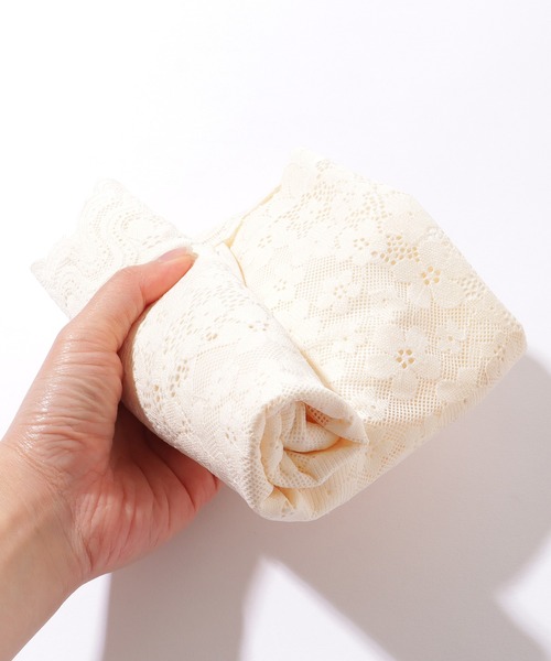 Lace Ladies(レースレディース)の「フラワー レース スカラップ カップ付き クロップド キャミソール(キャミソール・レディース・ブラック/アイボリー/ブラウン/ベージュ・FREE)」の15枚目の写真