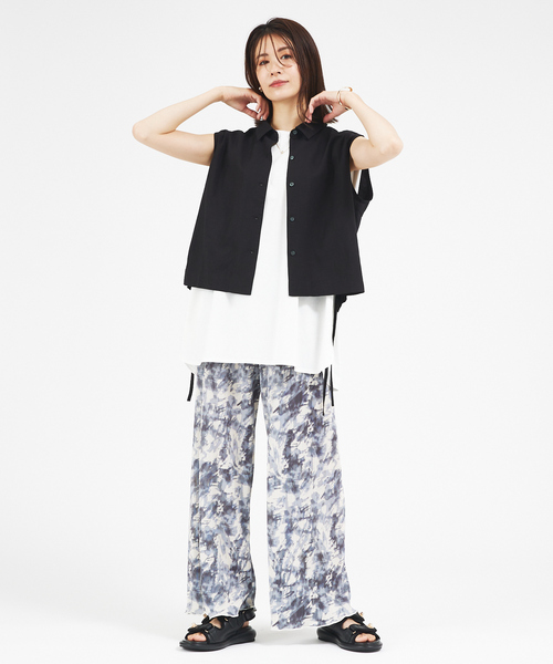 abahouse mavie(アバハウスマヴィ)の「【ロングセラー】クリスタルプリーツイージーパンツ(その他パンツ・レディース・ブラック/グレー/アイボリー/セージグリーン/ブラック系その他/ドット/ホワイト系その他/ブラック系その他2・フリー)」の22枚目の写真