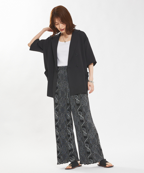 abahouse mavie(アバハウスマヴィ)の「【ロングセラー】クリスタルプリーツイージーパンツ(その他パンツ・レディース・ブラック/グレー/アイボリー/セージグリーン/ブラック系その他/ドット/ホワイト系その他/ブラック系その他2・フリー)」の19枚目の写真