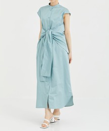 【SATORU SASAKI/サトルササキ】WRAP DRESS SHIRT SILK/シルクラップシャツワンピース/ドレス