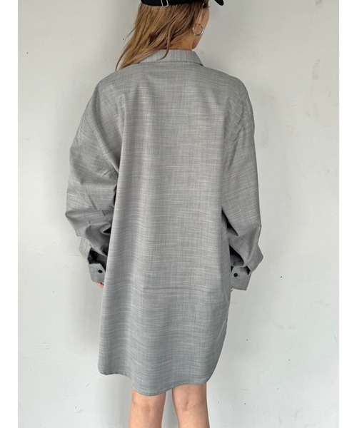 EGOIST（エゴイスト）の「リネンライクシャツセットアップ（セットアップ・レディース・ベージュ/ピンク/グレー・FREE）」の7枚目の写真