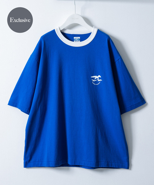 ARMY TWILL（アーミーツイル）の「『別注』ARMY TWILL×Sonny Label　Print T-shirts（Tシャツ/カットソー・メンズ・ネイビー/ホワイト/ブルー・MEDIUM/LARGE）」の3枚目の写真