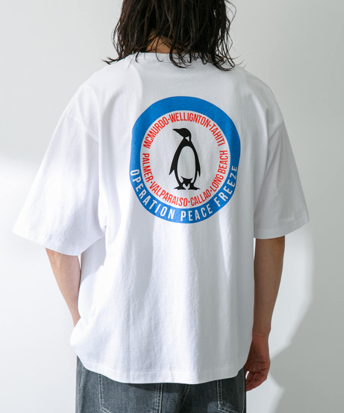 ARMY TWILL（アーミーツイル）の「『別注』ARMY TWILL×Sonny Label　Print T-shirts（Tシャツ/カットソー・メンズ・ネイビー/ホワイト/ブルー・MEDIUM/LARGE）」の6枚目の写真
