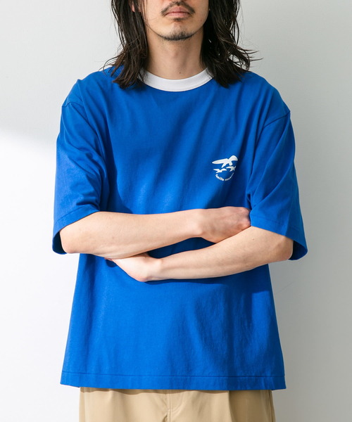ARMY TWILL（アーミーツイル）の「『別注』ARMY TWILL×Sonny Label　Print T-shirts（Tシャツ/カットソー・メンズ・ネイビー/ホワイト/ブルー・MEDIUM/LARGE）」の17枚目の写真