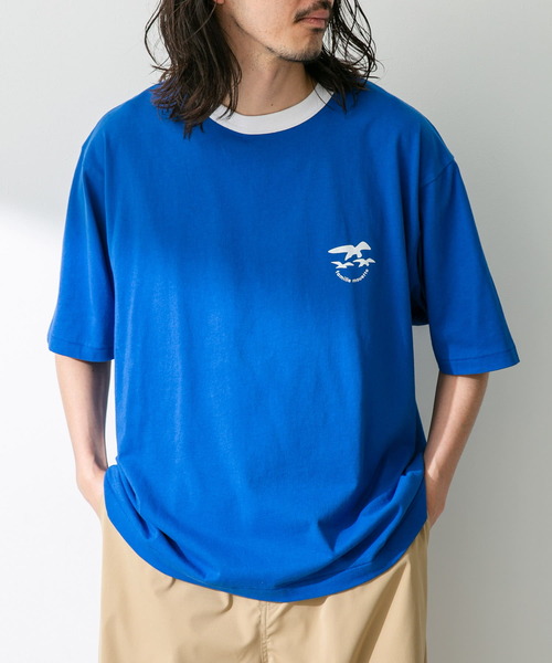 ARMY TWILL（アーミーツイル）の「『別注』ARMY TWILL×Sonny Label　Print T-shirts（Tシャツ/カットソー・メンズ・ネイビー/ホワイト/ブルー・MEDIUM/LARGE）」の19枚目の写真