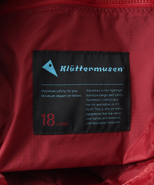 KLATTERMUSEN(クレッタルムーセン)の「KLATTERMUSEN / クレッタルムーセン Fjorm Backpack 18L 40432U11(バックパック/リュック・メンズ・ブラック系その他・FREE)」の21枚目の写真