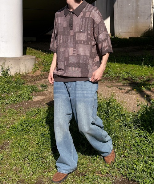 Perushu(ペルーシュ)の「7ポケットデザインワイドデニム(デニムパンツ・メンズ・ブラック/オフホワイト/ライトインディゴブルー/ブラック系・SMALL/MEDIUM/LARGE)」の21枚目の写真