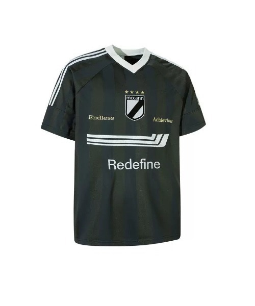 mushwear（マッシュウェア）の「Three-bar Striped Sports Style T-shirt（Tシャツ/カットソー・メンズ・ブラック/グレー・MEDIUM/X-LARGE）」の10枚目の写真