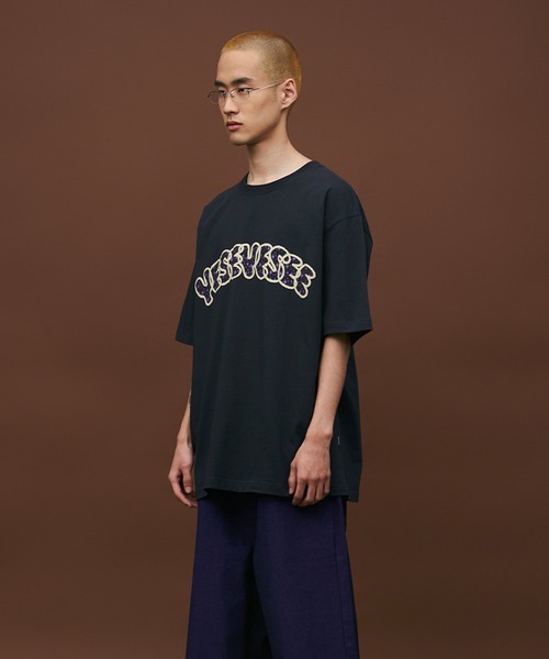 Tシャツ・カットソー YESEYESEE Y.E.S Palm Jacquard Tee 5SA049 yeseyesee® :: Y.E.S Palm Jacquard Tee Red