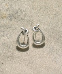 メタル ノット サークル ピアス