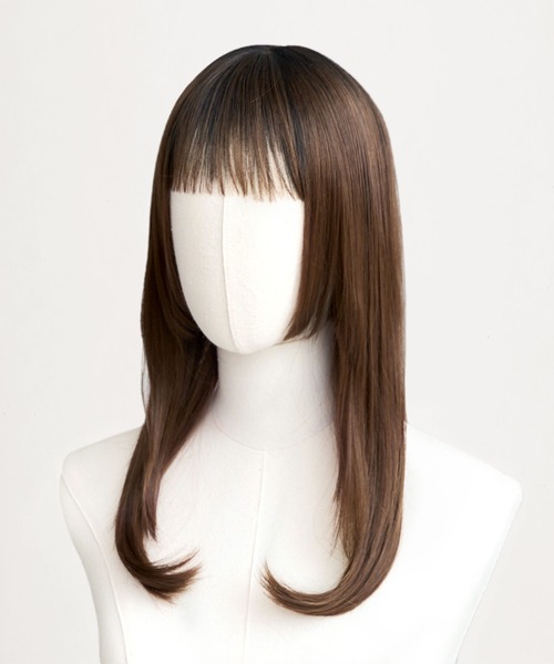 LINEASTORIA（リネアストリア）の「【フルウィッグ・ミディアム】アンソルミディ（ウィッグ・レディース・ブラック×レッド/レッド系/アッシュブラウン/ブラウン/ダークブラウン/グリーン系・FREE）」の3枚目の写真