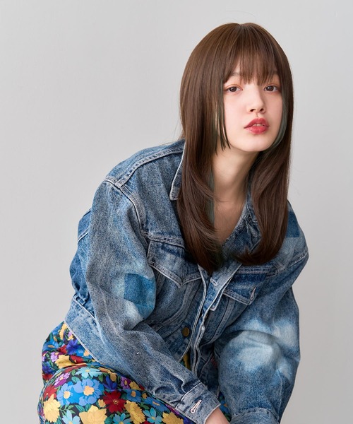 LINEASTORIA（リネアストリア）の「【フルウィッグ・ミディアム】アンソルミディ（ウィッグ・レディース・ブラック×レッド/レッド系/アッシュブラウン/ブラウン/ダークブラウン/グリーン系・FREE）」の11枚目の写真