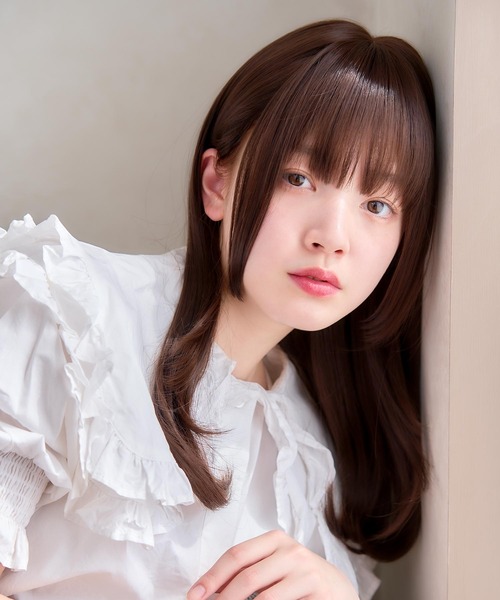 LINEASTORIA（リネアストリア）の「【フルウィッグ・ミディアム】アンソルミディ（ウィッグ・レディース・ブラック×レッド/レッド系/アッシュブラウン/ブラウン/ダークブラウン/グリーン系・FREE）」の14枚目の写真