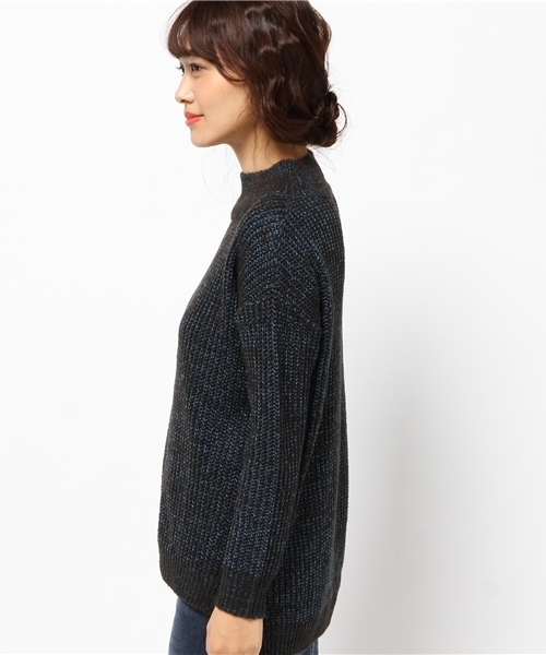 actuel（アクチュエル）の「脇スリットプルオーバーニット（ニット/セーター・レディース・ネイビー/カーキ/ピンク・FREE）」の5枚目の写真