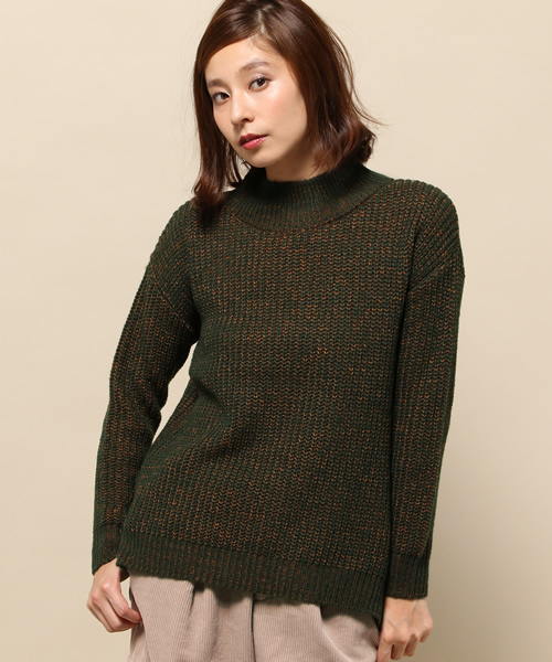 actuel（アクチュエル）の「脇スリットプルオーバーニット（ニット/セーター・レディース・ネイビー/カーキ/ピンク・FREE）」の13枚目の写真