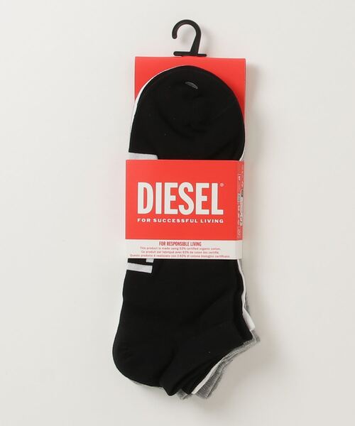 DIESEL(ディーゼル)の「メンズ ソックス 3枚パック(ソックス/靴下・メンズ・ブラック/マルチ/ホワイト・LARGE/SMALL/MEDIUM)」の7枚目の写真
