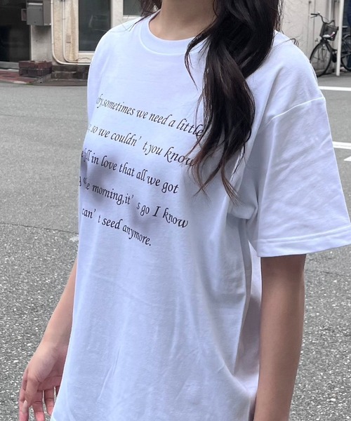 fiere（フィエール）の「バタフライ英字半袖Tシャツ（Tシャツ/カットソー・レディース・ホワイト・M/L）」の3枚目の写真