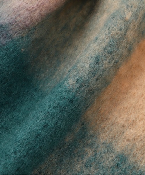 FREE'S MART（フリーズマート）の「◇大柄チェックストール（マフラー・レディース・ブラック系その他/ブラウン系その他/イエロー系その他/ブルー系その他・ﾌﾘ-）」の10枚目の写真