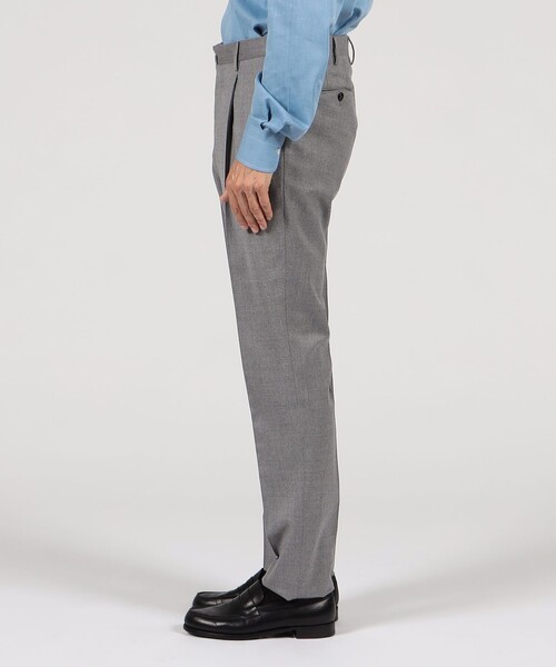 PT TORINO(ピーティートリノ)の「PT TORINO ウール ポリウレタン 1プリーツスラックス Gentleman Fit(スラックス・メンズ・グレー・46/44)」の4枚目の写真