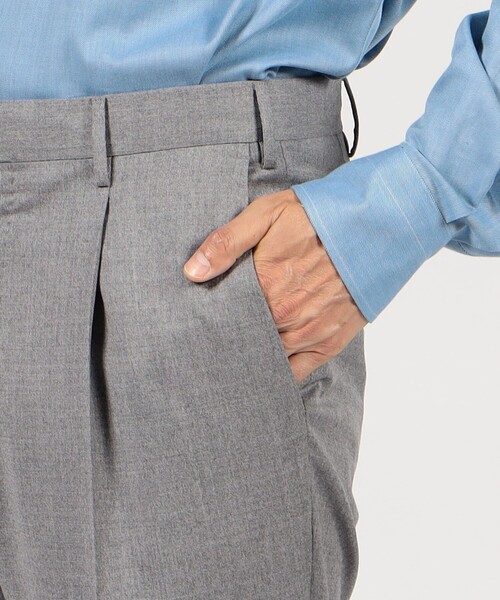 PT TORINO(ピーティートリノ)の「PT TORINO ウール ポリウレタン 1プリーツスラックス Gentleman Fit(スラックス・メンズ・グレー・46/44)」の8枚目の写真
