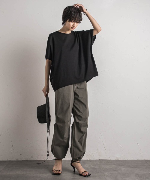 【セール】前後ドッキングコクーンプルオーバー≪手洗い可能≫(Tシャツ/カットソー)|MAYSON GREY(メイソングレイ) 【セール】前後ドッキングコクーンプルオーバー≪手洗い可能≫(Tシャツ/カットソー)|MAYSON GREY(メイソングレイ)