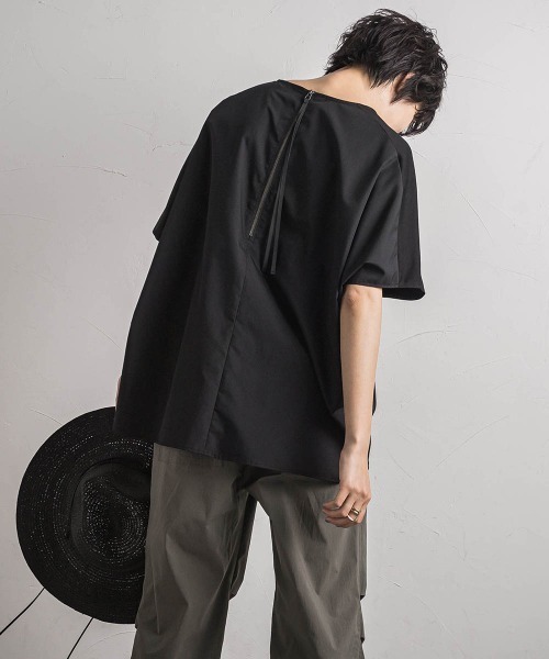 【セール】前後ドッキングコクーンプルオーバー≪手洗い可能≫(Tシャツ/カットソー)|MAYSON GREY(メイソングレイ) 【セール】前後ドッキングコクーンプルオーバー≪手洗い可能≫(Tシャツ/カットソー)|MAYSON GREY(メイソングレイ)