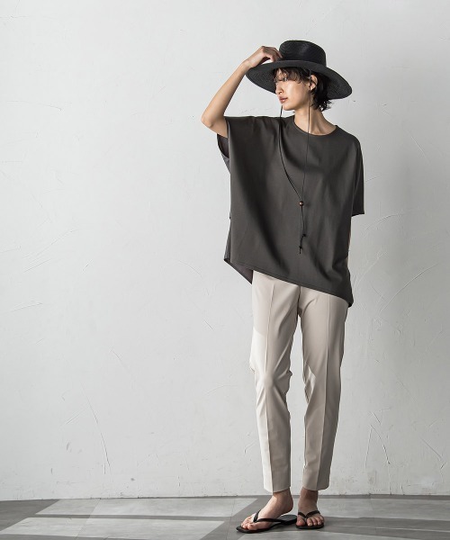 【セール】前後ドッキングコクーンプルオーバー≪手洗い可能≫(Tシャツ/カットソー)|MAYSON GREY(メイソングレイ) 【セール】前後ドッキングコクーンプルオーバー≪手洗い可能≫(Tシャツ/カットソー)|MAYSON GREY(メイソングレイ)