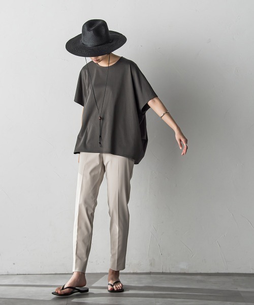 【セール】前後ドッキングコクーンプルオーバー≪手洗い可能≫(Tシャツ/カットソー)|MAYSON GREY(メイソングレイ) 【セール】前後ドッキングコクーンプルオーバー≪手洗い可能≫(Tシャツ/カットソー)|MAYSON GREY(メイソングレイ)
