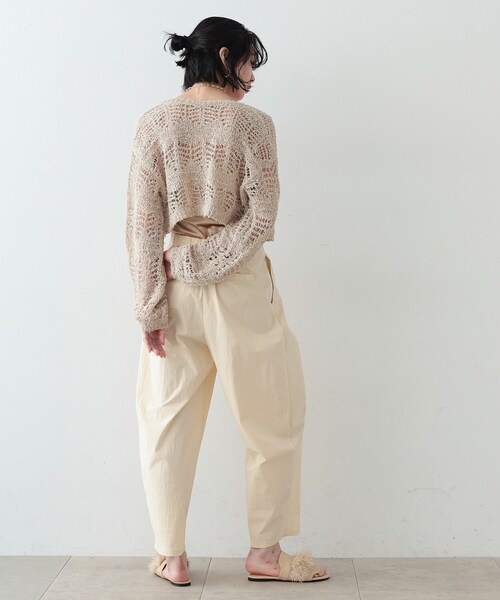 GALLEST(ギャレスト)の「◆フェザーヤーンレースカーディガン(カーディガン/ボレロ・レディース・ベージュ/オフホワイト/ブラック・38)」の20枚目の写真