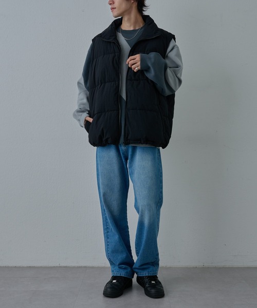 COLONY 2139（コロニートゥーワンスリーナイン）の「ナイロンワッシャ―中綿ベスト（ダウンベスト・メンズ・ホワイト/ブラック・MEDIUM/LARGE/X-LARGE）」の15枚目の写真