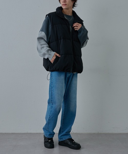 COLONY 2139（コロニートゥーワンスリーナイン）の「ナイロンワッシャ―中綿ベスト（ダウンベスト・メンズ・ホワイト/ブラック・MEDIUM/LARGE/X-LARGE）」の17枚目の写真